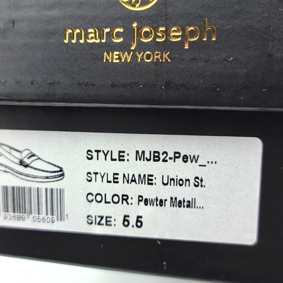 Marc Joseph Metallic Leather Loafer Size 5.5. S1035 - Picture 6 of 6